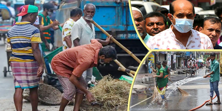 ঢাকা উত্তর সিটির কোরবানির বর্জ্য অপসারণ সম্পন্ন