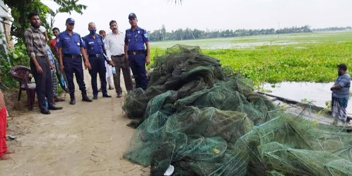 কালিয়াকৈরে অভিযান চালিয়ে চায়না ও কারেন্ট জাল জব্দ